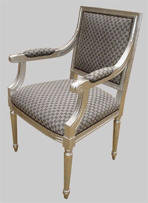 silver back gucci chair|farfetch gucci stools.